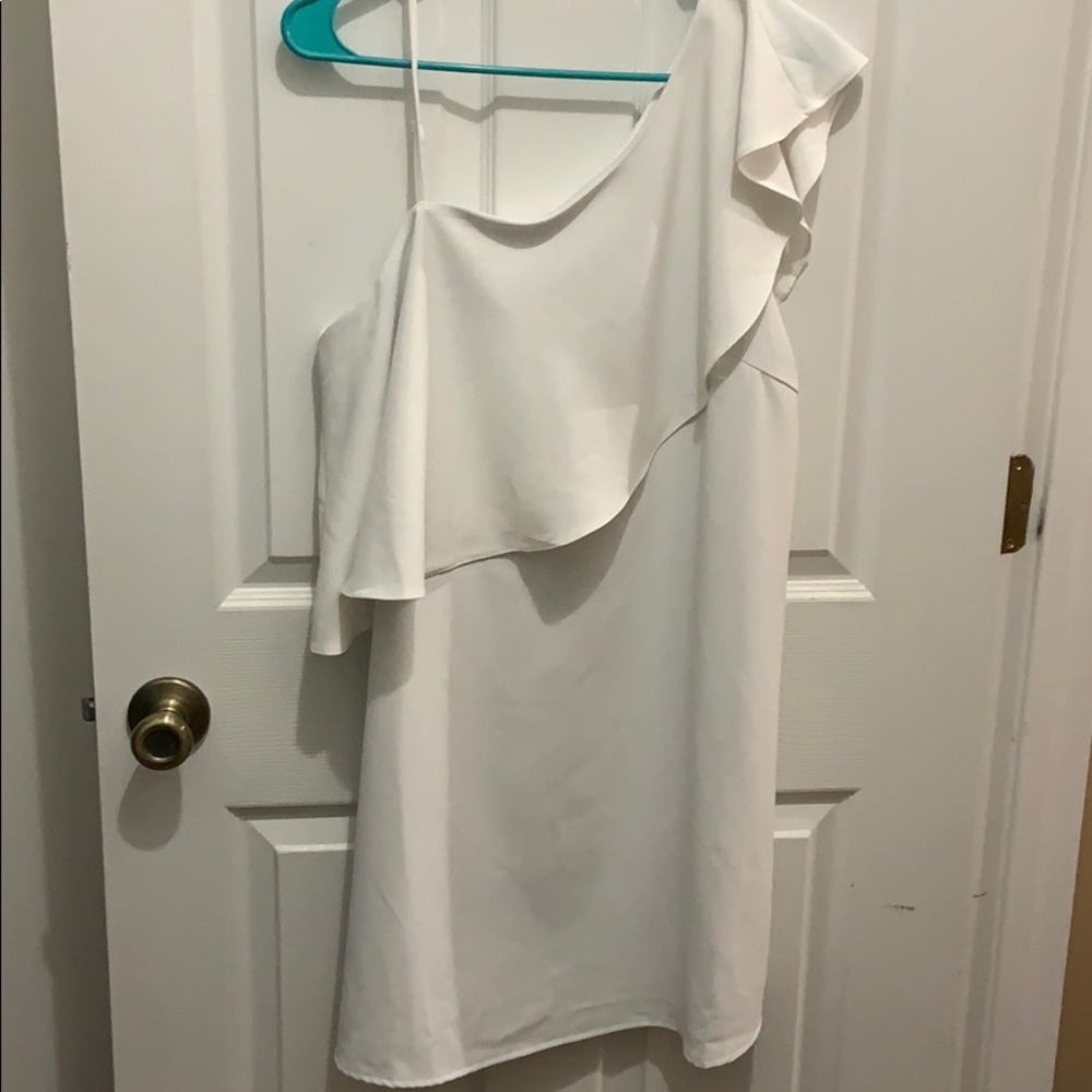 White off the shoulder dress